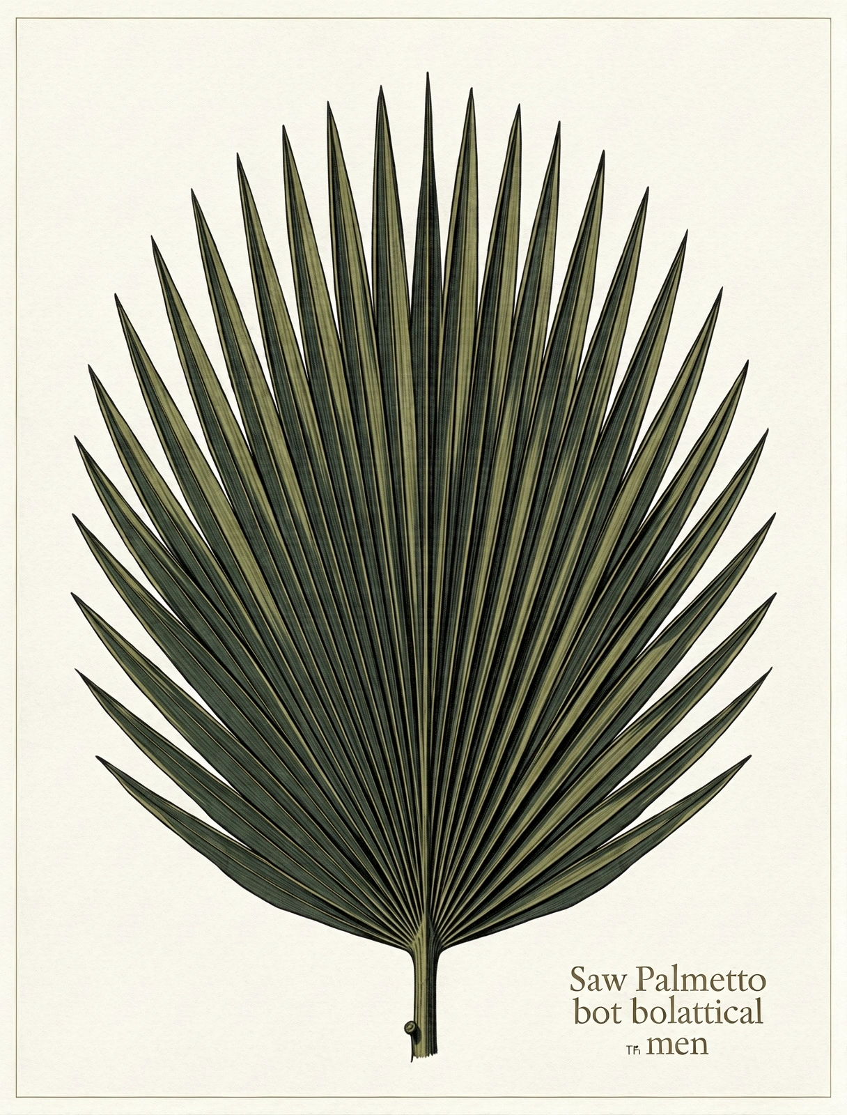 Illustration botanique d'une feuille médicinale